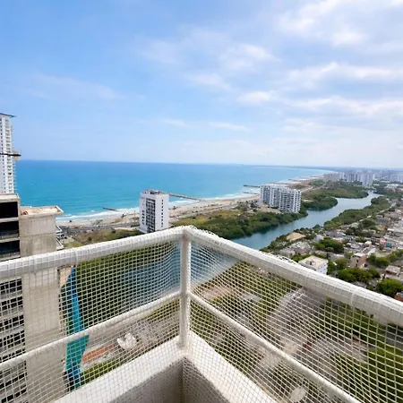 Apartamento Vista Al Mar Torre 811 Piscina Familiar Aparta Suits Cartagena